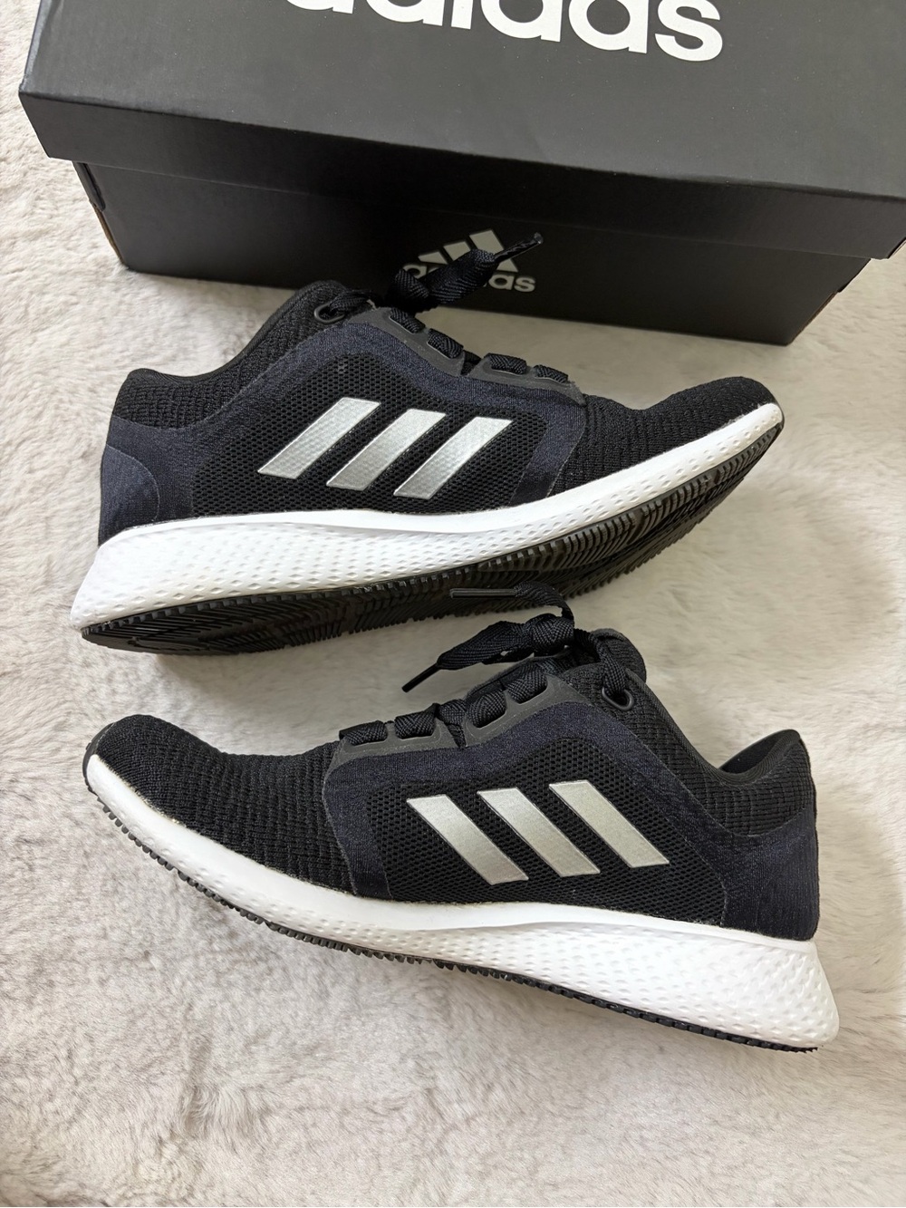 Adidas Edge Lux 4 Women’s Size 6 Black Running Shoes Bounce Athletic Sneakers